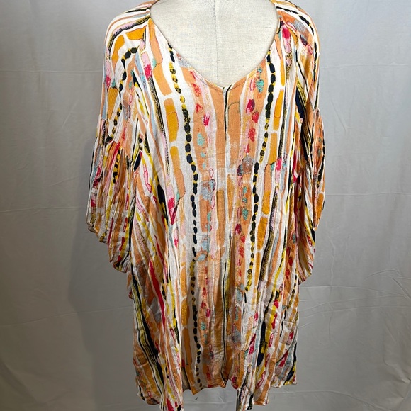 Free People boho tunic beach swimsuit cover up